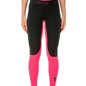 Hydrogen Fast Full Hot Pink Black Active Wear Leggings Size XL